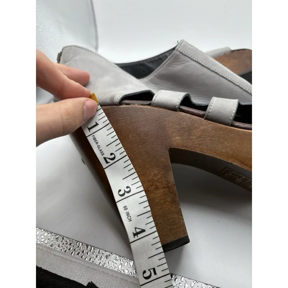 Robert Clergerie Diplo platform‎ Heeled sandals Gray Paris Shoes Size 8